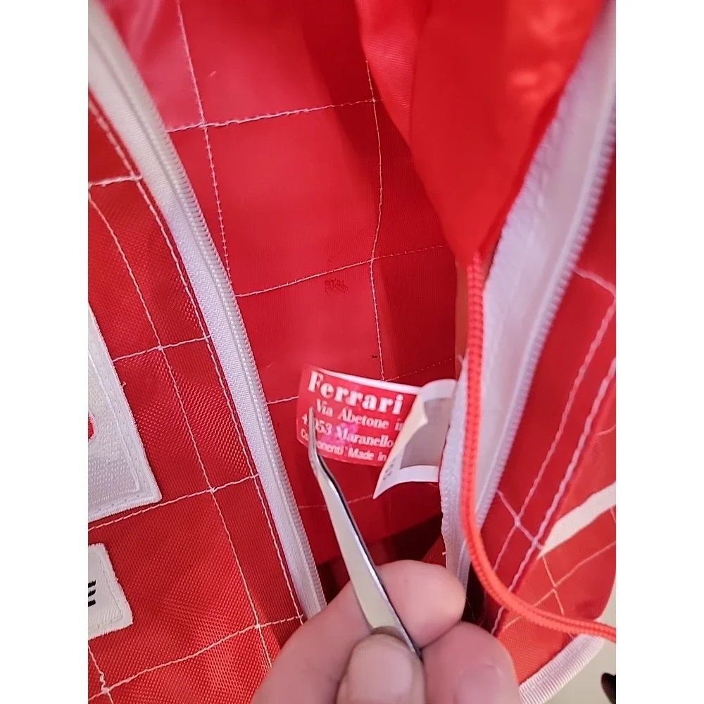 Scuderia Ferrari F1 Backpack Red Shell Vodafone Racing School Book Bag